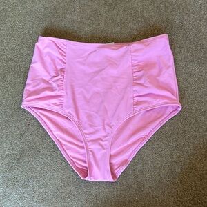 Aerie Pink High Rise Bikini Bottoms